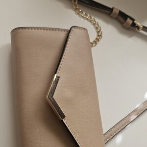Urban Expressions Tan Crossbody with Gold Accents